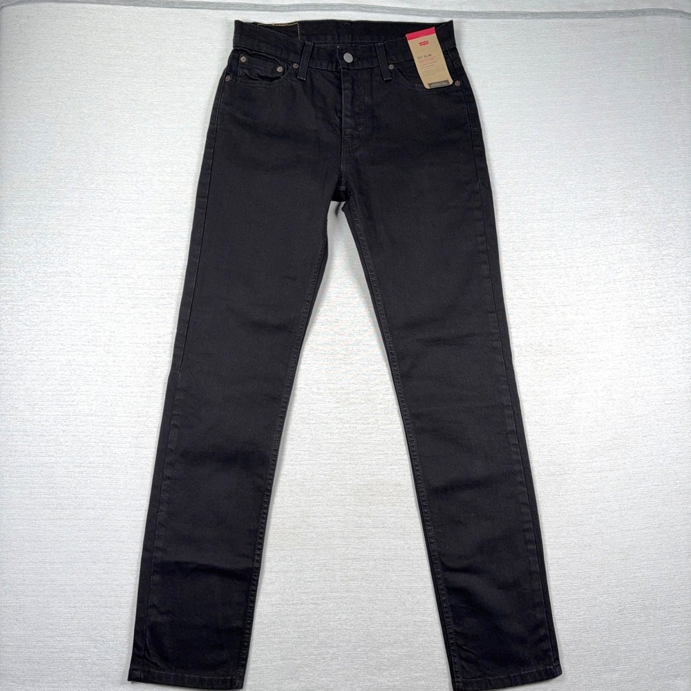 Levi's 511 Slim Advanced Stretch Jeans Mens 30x32 Black Cotton Elastane NEW